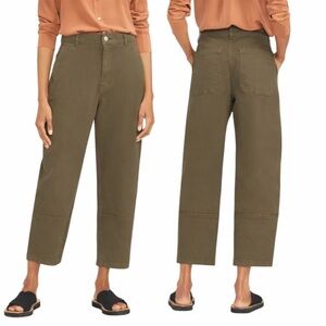 Everlane The Utility Barrel Pant Women's Size 6 in Green